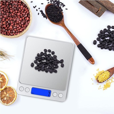 Bilancia elettronica bilancino di precisione digitale 0.1g-500g LCD cucina pesa