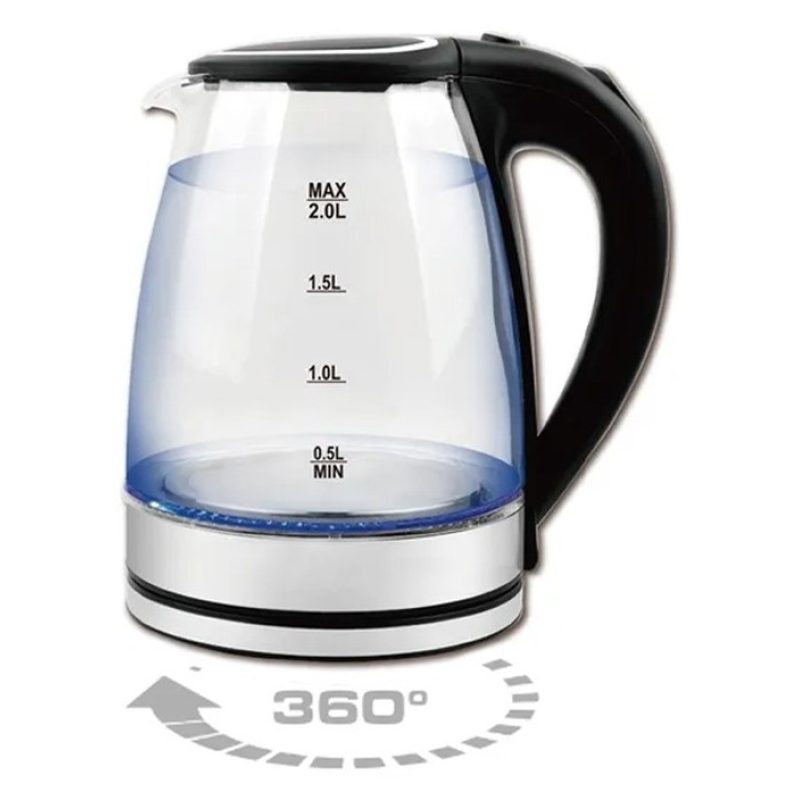 Aorlis Bollitore elettrico vetro 2000W 2L scalda bevande acqua per ...