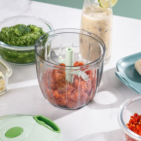 Tritaverdure tritatutto manuale chopper a corda frutta verdura centrifuga 900ml