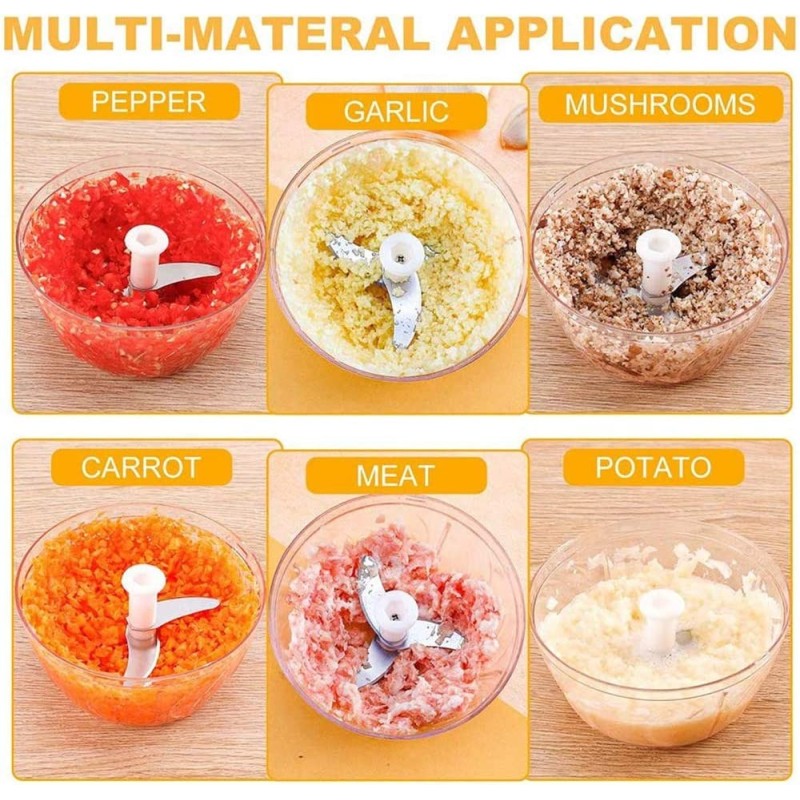 Aorlis Tritaverdure tritatutto manuale chopper a corda frutta verdu...