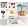Aorlis Tritaverdure tritatutto manuale chopper a corda frutta verdu...