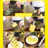 Aorlis 2x Kit taglia ananas sbuccia affetta in acciaio inox cucina ...