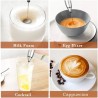 Aorlis Montalatte Elettrico Schiumatore Latte Cappuccino Frullino U...