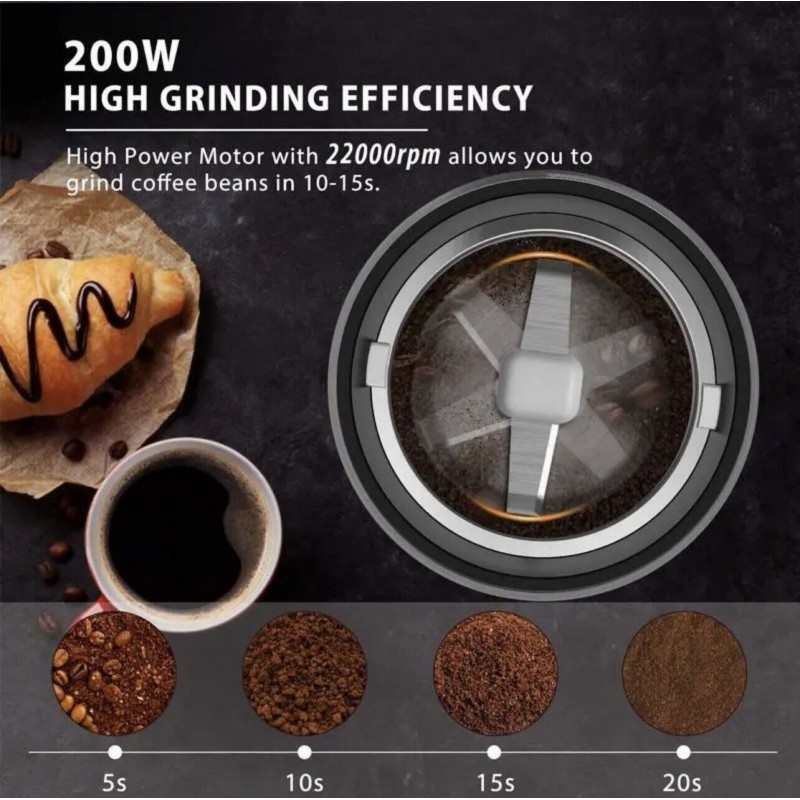 Aorlis Macina caffe spezie pepe noci elettrico 200W Capacita' 50GR ...