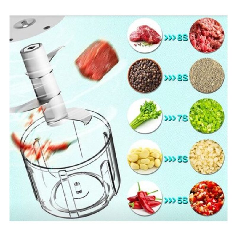 Aorlis Tritatutto Frullatore Mixer carne verdure spezie elettrico 2...