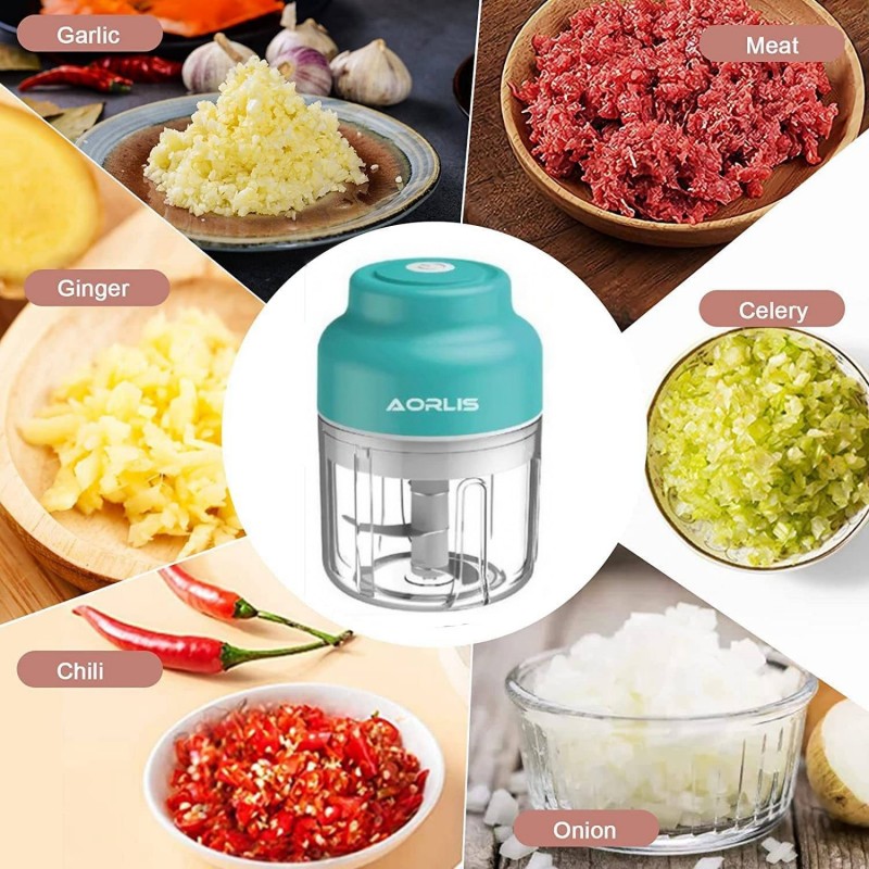 Aorlis Tritatutto Frullatore Mixer carne verdure spezie elettrico 2...