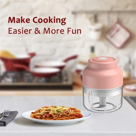 Tritatutto Frullatore Mixer carne verdure spezie elettrico 23W 250ml senza fili