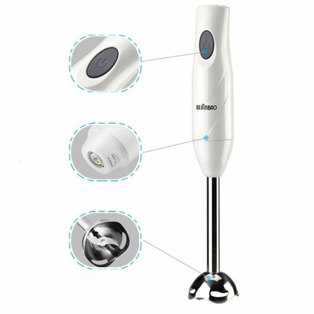 Frullatore ad immersione 3 in 1 lame acciaio 250W sbattitore tritatutto cucina