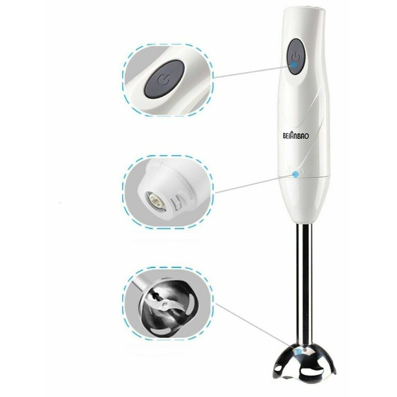 Aorlis Frullatore ad immersione 3 in 1 lame acciaio 250W sbattitore...