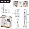 Aorlis Frullatore ad immersione 3 in 1 lame acciaio 250W sbattitore...