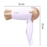 DW-1202 Asciugacapelli oro bianco portatile viaggio pieghevole 1700W phon