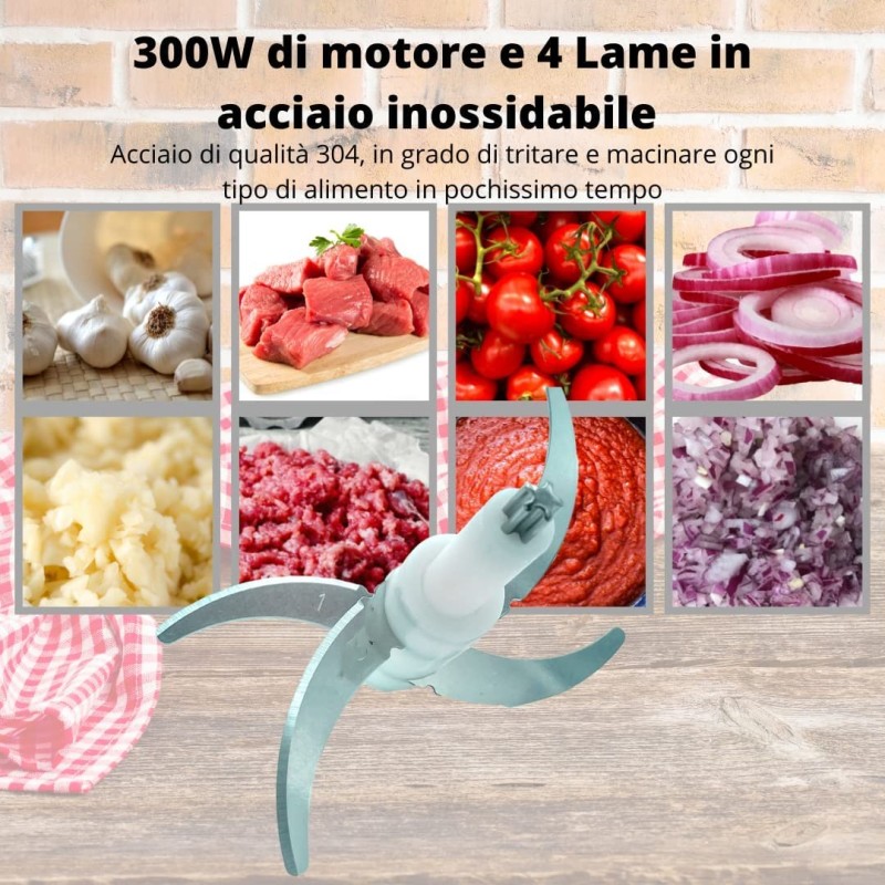 Aorlis Trita carne verdure frutta sminuzza taglia tritatutto elettr...