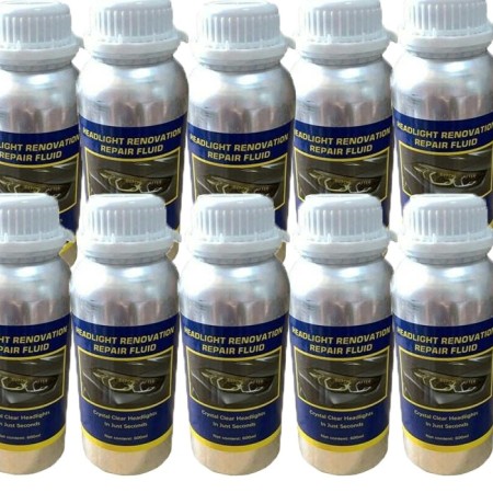 10x Polimero liquido kit lucidatura fari fanali auto ricarica ripristino 600 ml