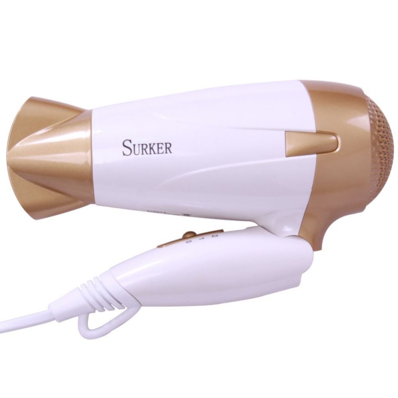 DW-1202 Asciugacapelli oro bianco portatile viaggio pieghevole 1700W phon
