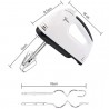Aorlis Sbattitore elettrico frullatore frusta impastatore 4 fruste ...
