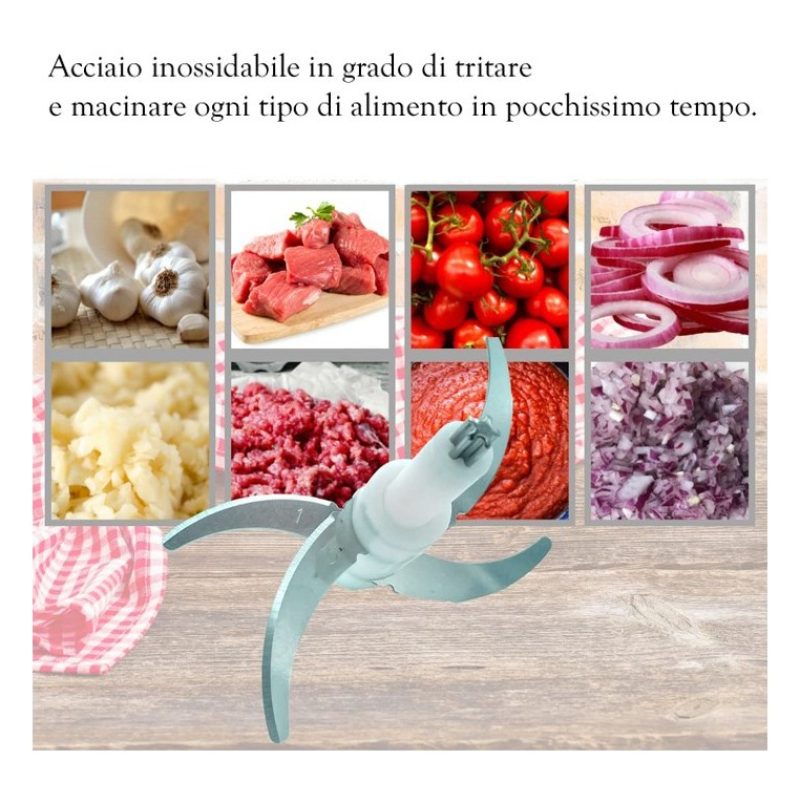Aorlis Tritatutto carne verdura frutta sminuzza taglia tritatutto e...