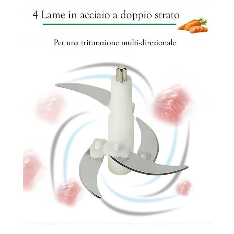 Aorlis Tritatutto carne verdura frutta sminuzza taglia tritatutto e...