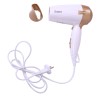 DW-1202 Asciugacapelli oro bianco portatile viaggio pieghevole 1700W phon