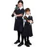 Costume carnevale mercoledi famiglia Addams serie tv Netflix bambin...