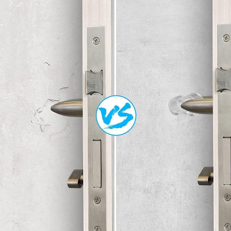 4 Anelli Salvamaniglia In Gomma | Paracolpi Per Porte E Finestre | Antiuurto A Forma Di 8 - Foto 6