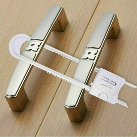 Chiusura sicurezza bambini 6pz  blocca armadi a gancio cassetti sportelli ante