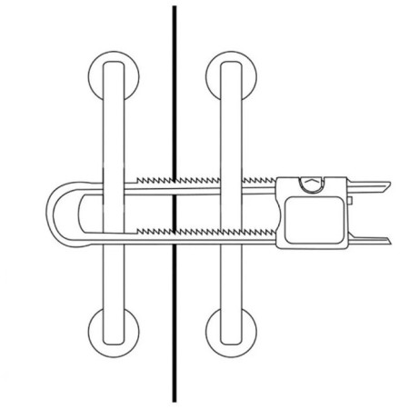 Chiusura sicurezza bambini 6pz  blocca armadi a gancio cassetti sportelli ante