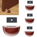 Fermaporta da pavimento magnetico ammortizzatore marrone 4PZ blocca porta