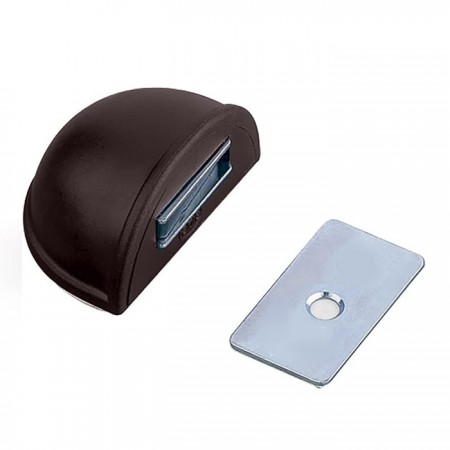 Fermaporta da pavimento magnetico ammortizzatore marrone 4PZ blocca porta