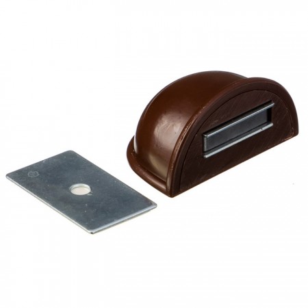 Fermaporta da pavimento magnetico ammortizzatore marrone 4PZ blocca porta