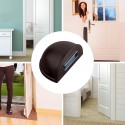 Fermaporta da pavimento magnetico ammortizzatore marrone 4PZ blocca porta