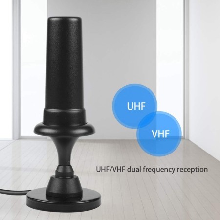 Antenna digitale terrestre portatile amplificata dvb-t 36dB auto camper casa