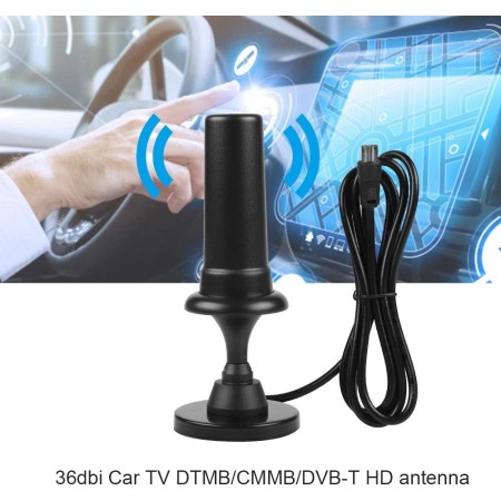 Antenna digitale terrestre portatile amplificata dvb-t 36dB auto camper casa