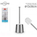 Scopino WC bagno in acciaio inossidabile spazzola portascopino elegante 12x36cm