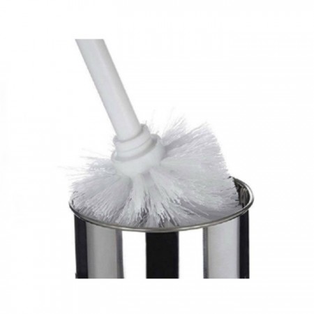 Porta scopino WC bagno in acciaio inossidabile satinato spazzolone 10x38cm casa