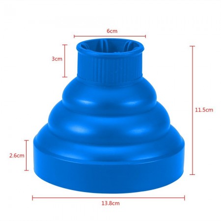 Diffusore per phon pieghevole silicone da viaggio portatile universale phon