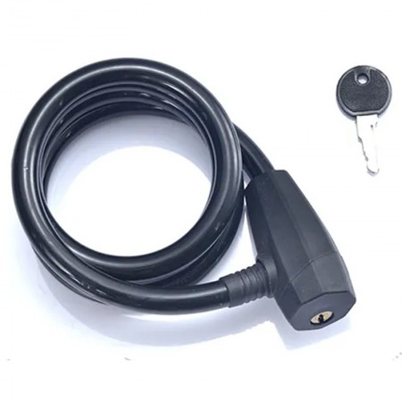 Catena Sicurezza Antifurto Bici scooter Lucchetto 2 Chiavi Acciaio 12x1200mm