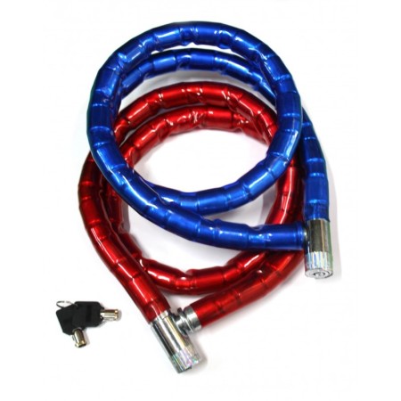 Catena Catenaccio Antifurto Lucchetto Moto Scooter Motorino Bici 1000mm chiavi