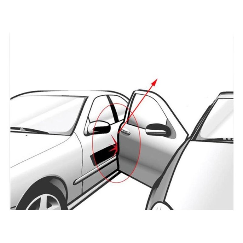 Top Style Drive Alluminio salvaporta esterno auto protezione portie...