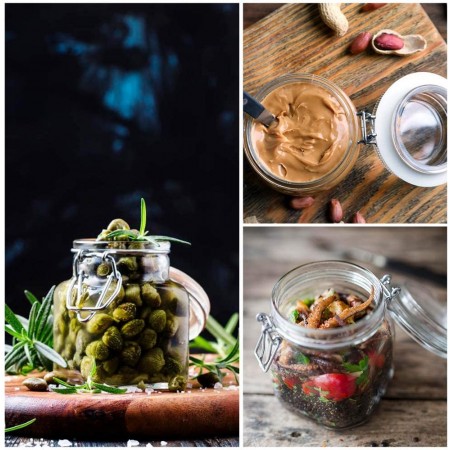 24 Barattoli in vetro per conserve vasetti 100g con chiusura ermetica marmellata