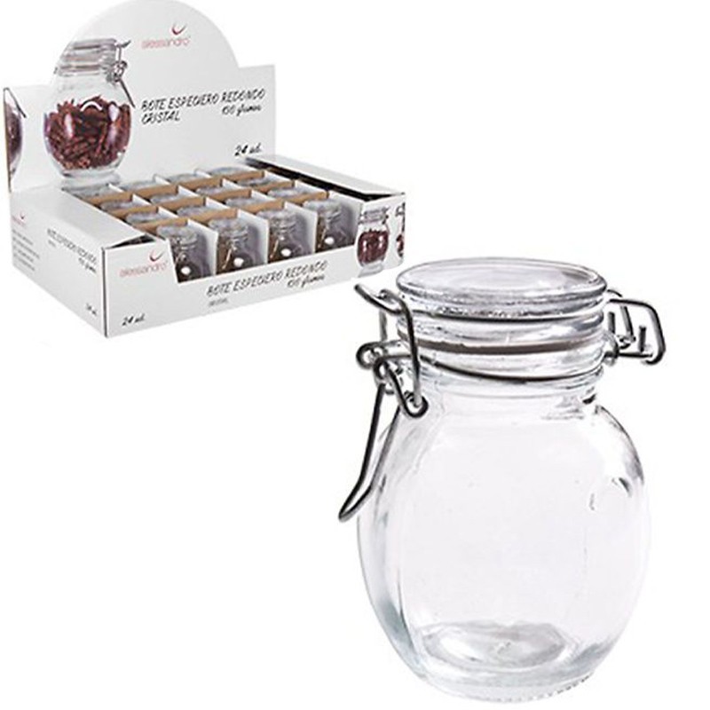 24 Barattoli in vetro barattolino vasetti 130g chiusura ermetica conserve miele