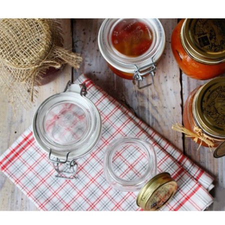 24 Barattoli in vetro barattolino vasetti 130g chiusura ermetica conserve miele