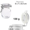 Casa y menaje 24 Barattoli in vetro barattolino vasetti 130g chiusu...