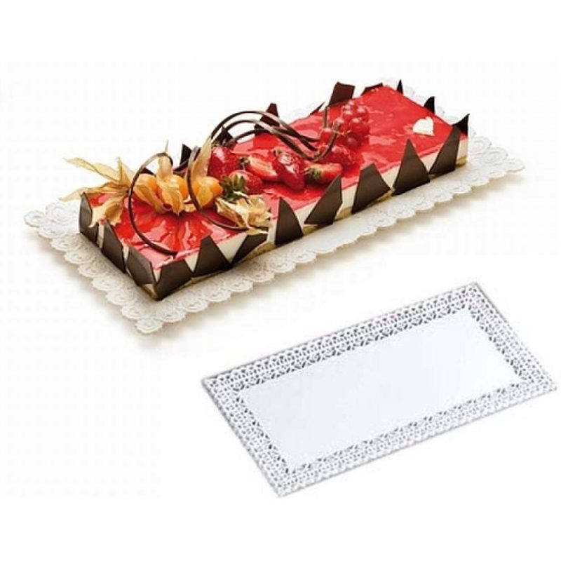 WeHome 6 Vassoio trinato bianchi in plastica pasticceria dessert do...