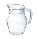 2x Brocca 500ml caraffa in vetro trasparente per acqua vino succo mezzo litro