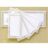 WeHome 3 Vassoio trama trinato bianchi in plastica da 34x19cm pasti...