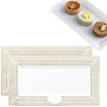 WeHome 2 pz Vassoio trama trinato bianchi in plastica 40x26 cm past...