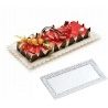 WeHome 2 pz Vassoio trama trinato bianchi in plastica 40x26 cm past...