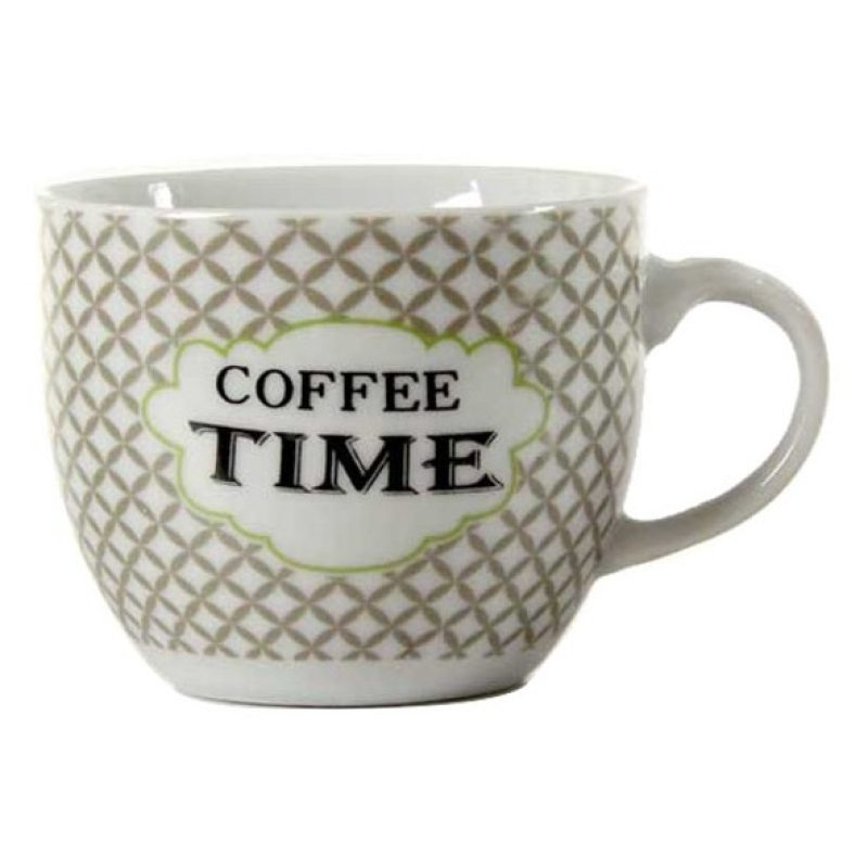 Gicos SET 6 Tazze tazzine espresso caffè in porcellana colori assor...