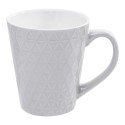 Set 4 Tazze in ceramica latte caffè colazione colori assortiti 360ml stand tazza