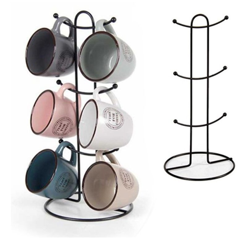 Gicos Set 6 Tazzine tazze caffè espresso 90cc in porcellana colori ...